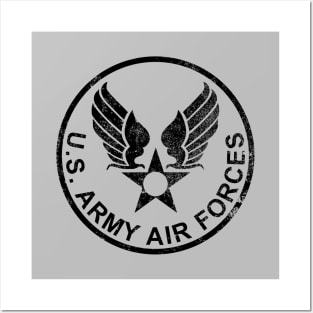 US Army Air Forces Patch (distressed) Posters and Art